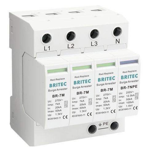 1型防雷盒 - BR-7M 3+1 series - Britec Electric Co., Ltd - 2 型 / I 级 / II 级