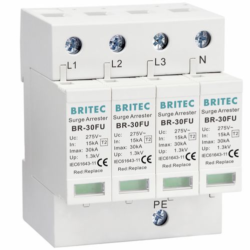 2型避雷器 - BR-30FU 4P series - Britec Electric Co., Ltd - II 级 / 电动安装 / 遥测信号