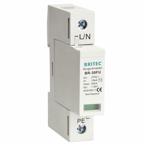 2型避雷器 - BR-30FU 1P series - Britec Electric Co., Ltd - II 级 / 电动安装 / 模块化