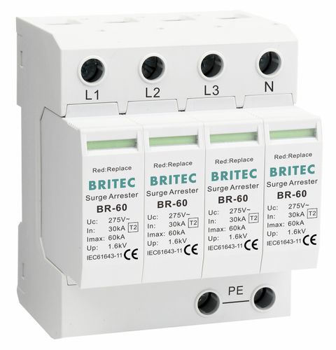 4极防雷盒 - BR-60 4P series - Britec Electric Co., Ltd - 2 型 / II 级 / 遥测信号