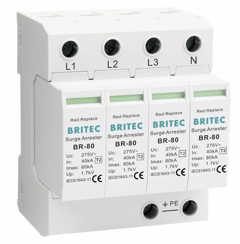 2型避雷器 - BR-80 4P series - Britec Electric Co., Ltd - II 级 / 电动安装 / 遥测信号