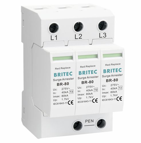 交流避雷器 - BR-80 3P series - Britec Electric Co., Ltd - 2 型 / II 级 / 电动安装