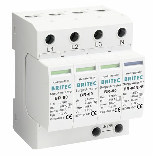II型避雷器 - BR-80 3+1 series - Britec Electric Co., Ltd - II 级 / 电动安装 / 遥测信号
