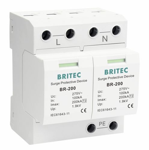 2极避雷器 - BR-200 2P series - Britec Electric Co., Ltd - 2 型 / II 级 / 电动安装