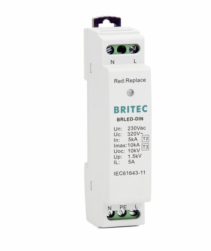 2型避雷器 - BRLED-DIN - Britec Electric Co., Ltd - 3 型 / II 级 / III 级