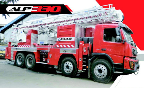 卡车安装式消防升降平台 - ALP 330 E - Cela - 伸缩 / 铰接臂 / 消防