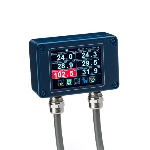温度指示器 - MicroSD, RS485 Modbus, RoHS, CE | PM180 - Calex Electronics Limited - 数字 / 便携式 / 多通型