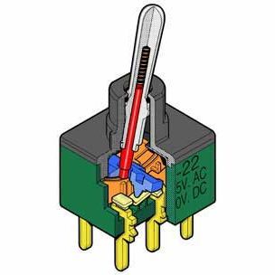 倾斜开关 - M2 series - NKK Switches - 杠杆 / 单极 / 密封