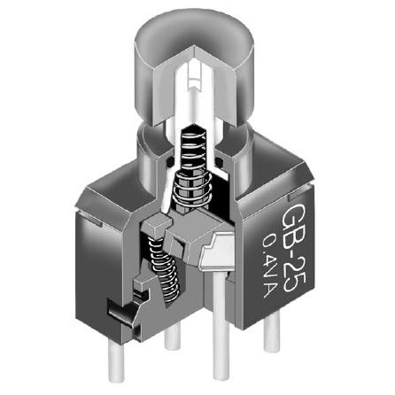 弹簧按钮式开关 - GB series - NKK Switches - 防水 / 密封 / PCB