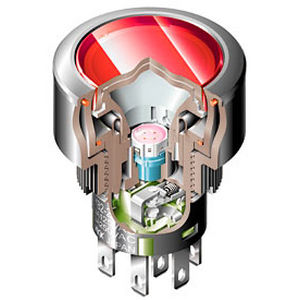 触摸屏按钮式开关 - YB2 series - NKK Switches - IP65 / 发光 / 标准
