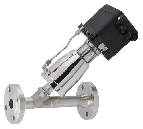 气动操控式阀门 - 7036 - Schubert & Salzer Control Systems GmbH - 调节 / 法兰 / 斜座阀