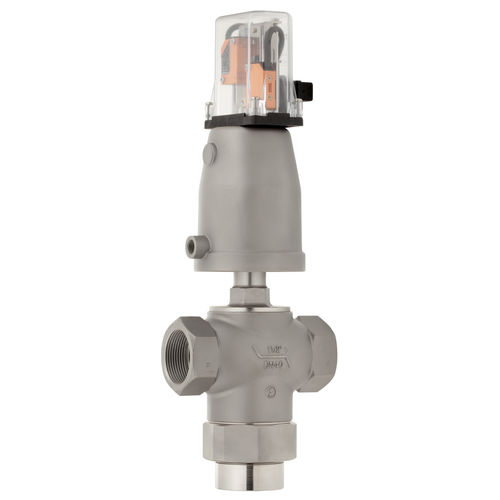 气动操控式阀门 - 7081  - Schubert & Salzer Control Systems GmbH - 不锈钢 / 3 通型 / 用于腐蚀性液体