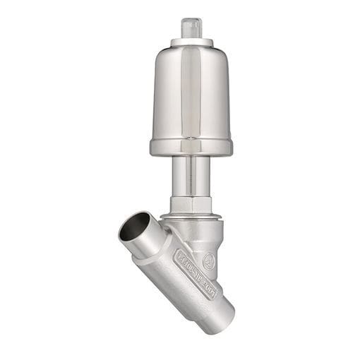 斜座阀 - 7015 - Schubert & Salzer Control Systems GmbH - 球心截止 / 手动 / 气动