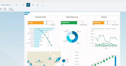 绩效管理软件 - BusinessObjects Business Intelligence - SAP/思爱普 - 财务管理 / 分析 / 可视化