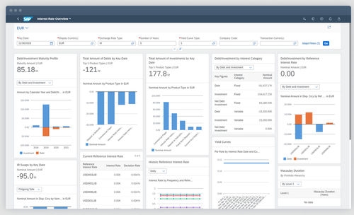 财务管理软件 - S/4HANA Cloud for central finance - SAP - 控制 / 报告 / ERP