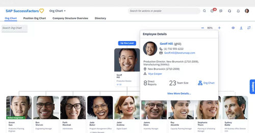 时间管理软件 - SuccessFactors Employee Central - SAP - 缺勤管理 / 自动化 / 规划
