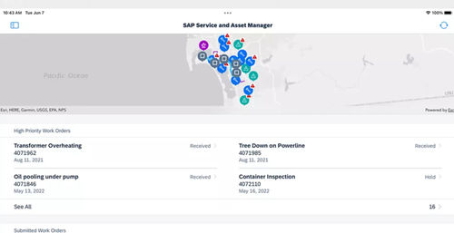 管理软件 - Service and Asset Manager - SAP/思爱普 - 资产管理 / Android 安卓 / iOS
