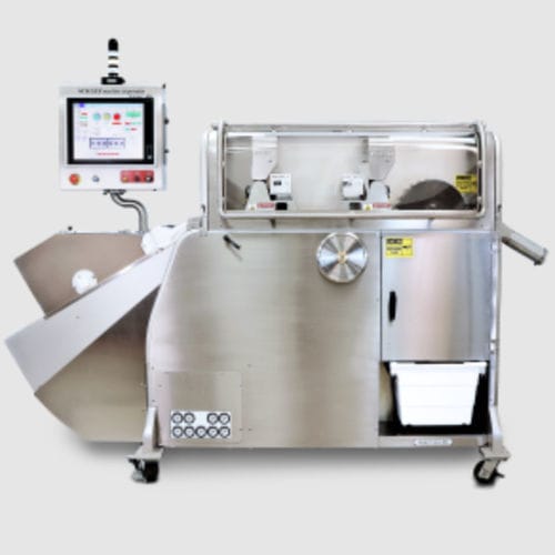CO2激光打标机 - Ackley Machine Corporation - 紫外线激光 / 落地式 / 用于胶囊