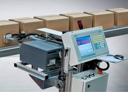 自粘标签标签粘贴打印机 - Eticode 600 series - IBERTOPJET, S.L. - 侧面 / 顶面 / 用于包装