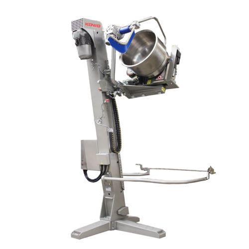 升降倾卸装置 - König Maschinen GmbH - 电动 / 用于槽 / 面团容器