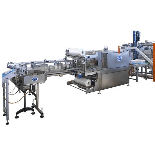 自动收缩包装机 - MF-V - MF TECNO - MASSINI INDUSTRIES srl - 砖用 / PLC / 箱子