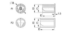 圆形盖子 - 204 series - Skiffy - PE / 注油嘴