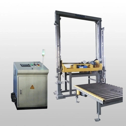 自动捆扎机 - SKV-1220 - SHANDONG  SINOLION  MACHINERY  CORP  LTD - 托盘 / 380V三相 / 立式