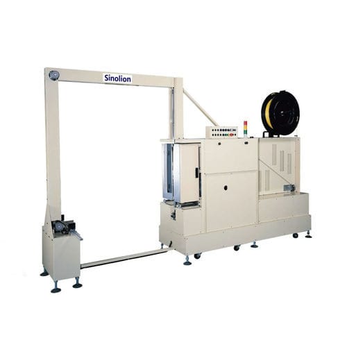 立式捆扎机 - SKVS-1220+T1650F - SHANDONG  SINOLION  MACHINERY  CORP  LTD - 自动 / 货盘 / 用于聚丙烯条