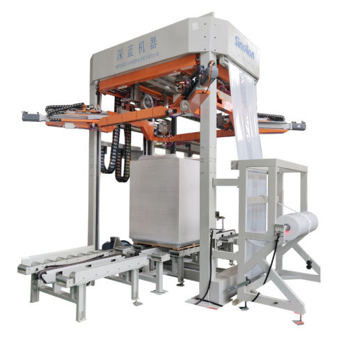自动货盘包膜机 - SHANDONG  SINOLION  MACHINERY  CORP  LTD - 拉伸膜 / 用于工地设备 / 货盘