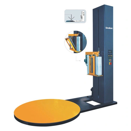 托盘式缠绕包装机 - T1650F  605 - SHANDONG  SINOLION  MACHINERY  CORP  LTD - 半自动 / 食品饮料行业 / 用于纸张