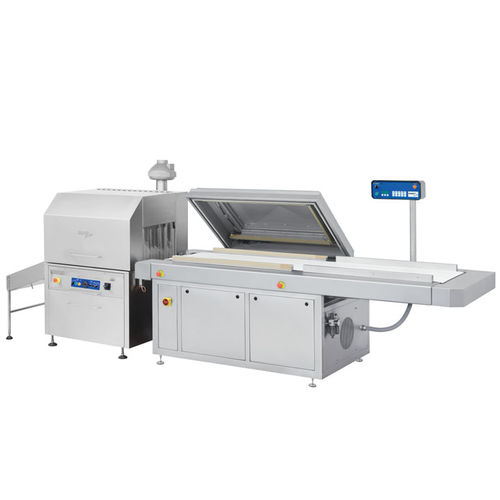 自动包装机 - S 910 B + ST 170 - KOMET Maschinenfabrik GmbH - 真空 / 热收缩通道 / 钟型