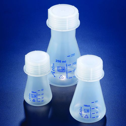 爱伦美氏烧瓶烧瓶 - FDE series - SciLabware Limited - 锥形底 / 聚丙烯 / 带瓶盖