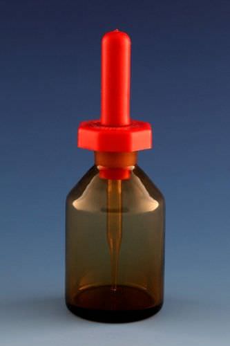 滴瓶烧瓶 - 30 - 100 ml - Dixon Glass Ltd - 硼硅酸盐玻璃 / 带有移液管