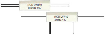 薄膜电阻 - LVF / LVH series - RCD Components - 低电压 / 陶瓷壳 / 用于测量电流