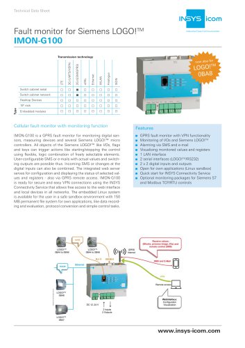 Technical Data Sheet IMON-G100