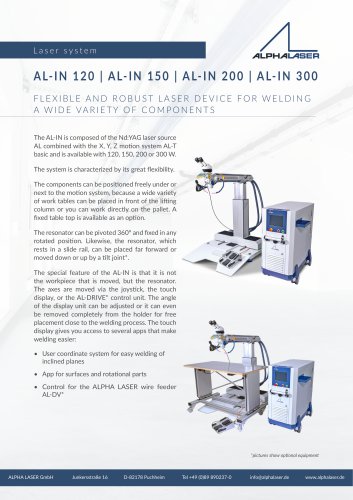 AL-IN 120 | AL-IN 150 | AL-IN 200 | AL-IN 300