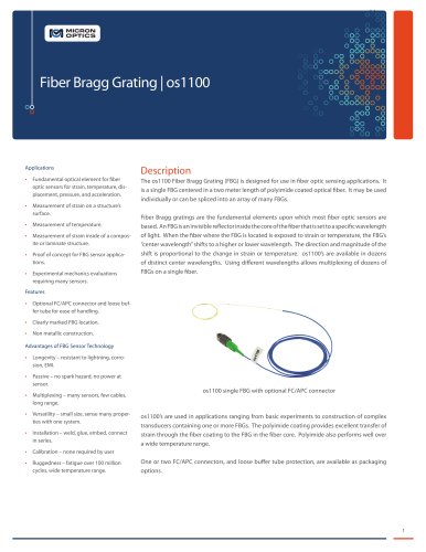 FBG Sensors, os1100