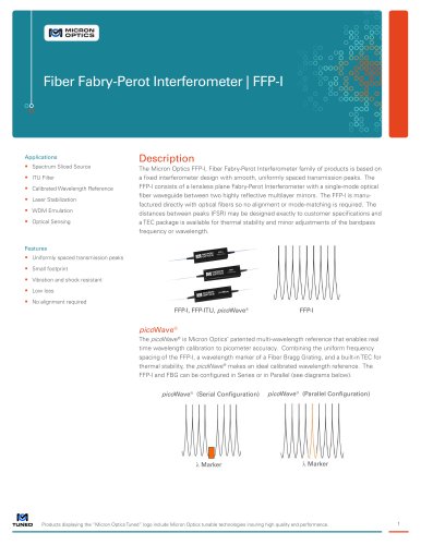 Fiber Fabry-Perot Interferometers, FFP-I and picoWave
