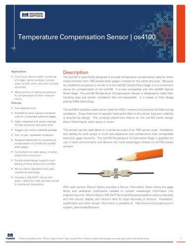 Temperature compensation gage, os4100