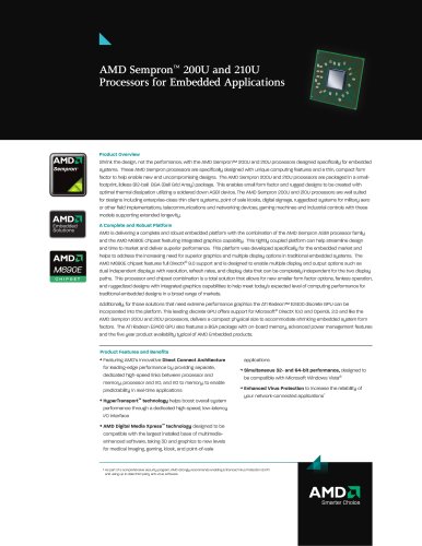 AMD Sempron  ASB1 Processors (BGA)