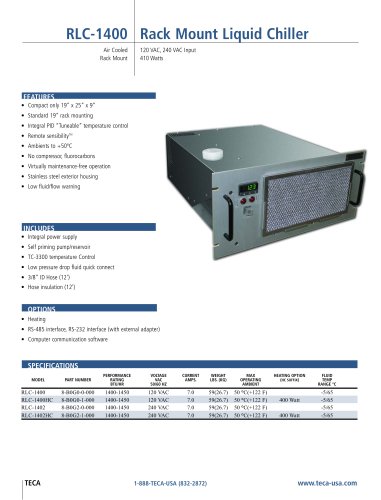 RLC-1400 Rack Mount Liquid Chiller