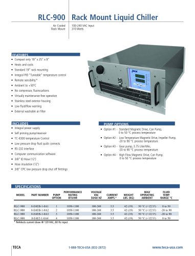 RLC-900 Rack Mount Liquid Chiller