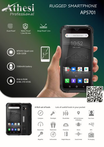 Rugged Smartphone - Athesi Professional - AP5701