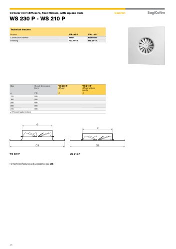 WS 230 P - WS 210 P