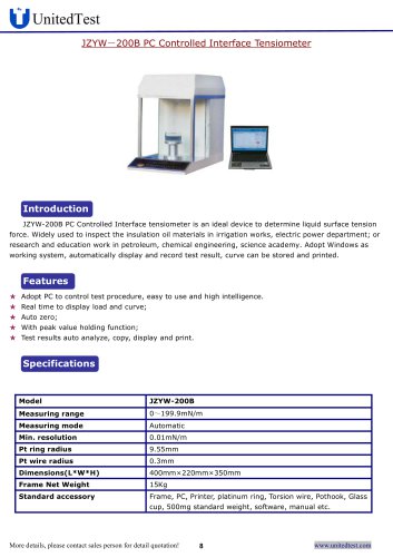 Computer controlled Du Nouy Ring Tensiometer-2