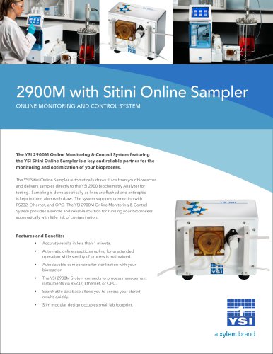 YSI 2900M Online Monitor & Control System