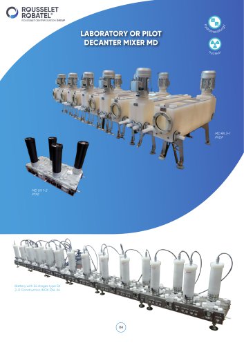 LABORATORY OR PILOT DECANTER MIXER MD
