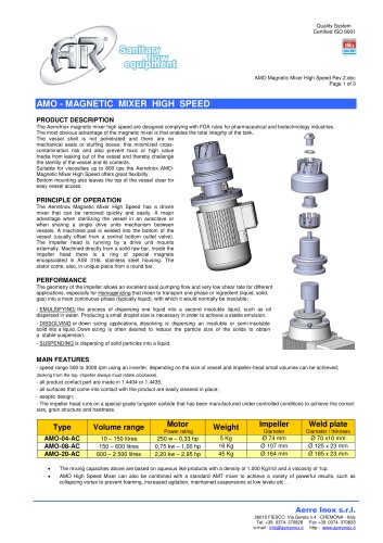 AMO Magnetic Mixer High Speed