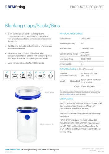 Blanking Caps/Socks/Bins