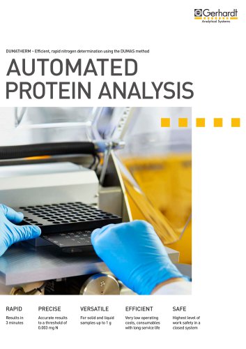 DUMATHERM - Automated protein analysis